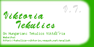viktoria tekulics business card